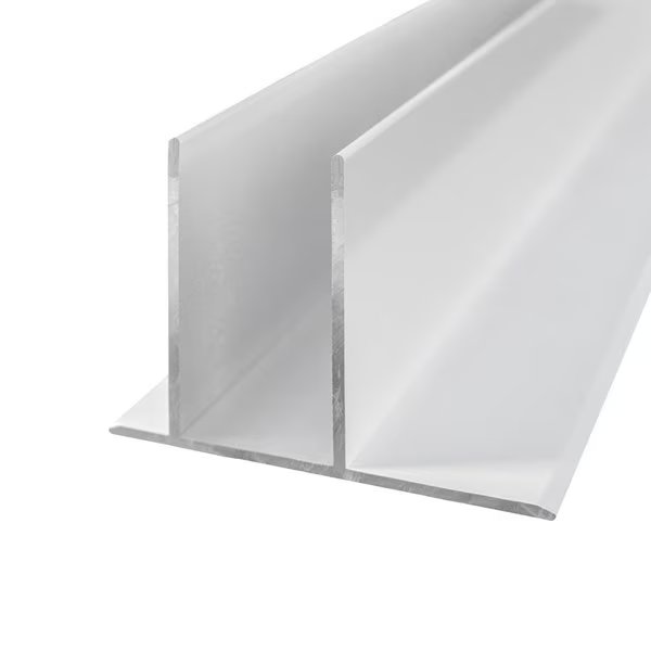 Pro Reusable Modular Panel System Bottom Track in W hite Powder-Coated Aluminum, Swiftwall Pro, Mfr#: TA10